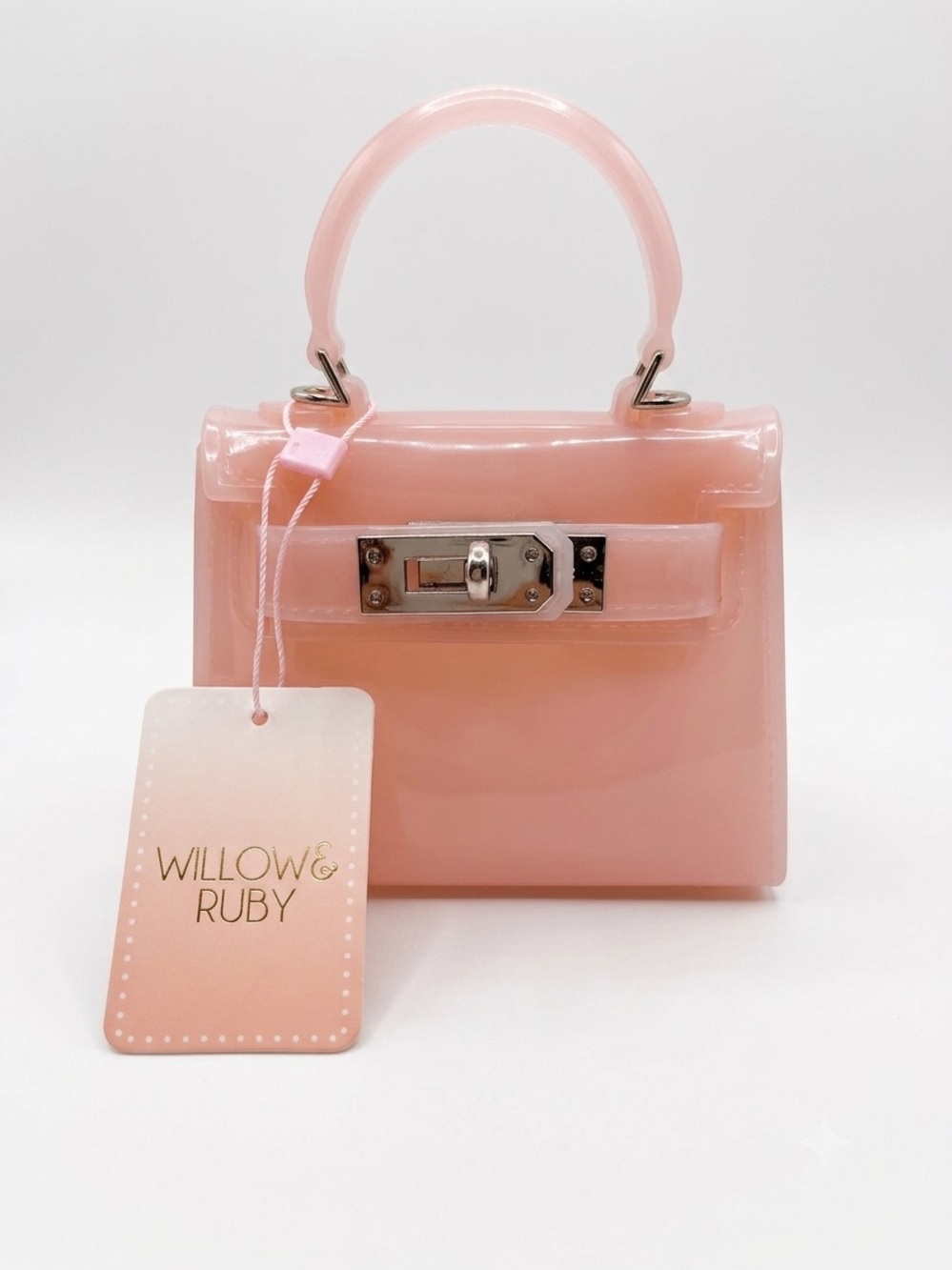 Willow & Ruby Mini Pink Jelly Top Handle Bag 6”x 4.5” – NWT